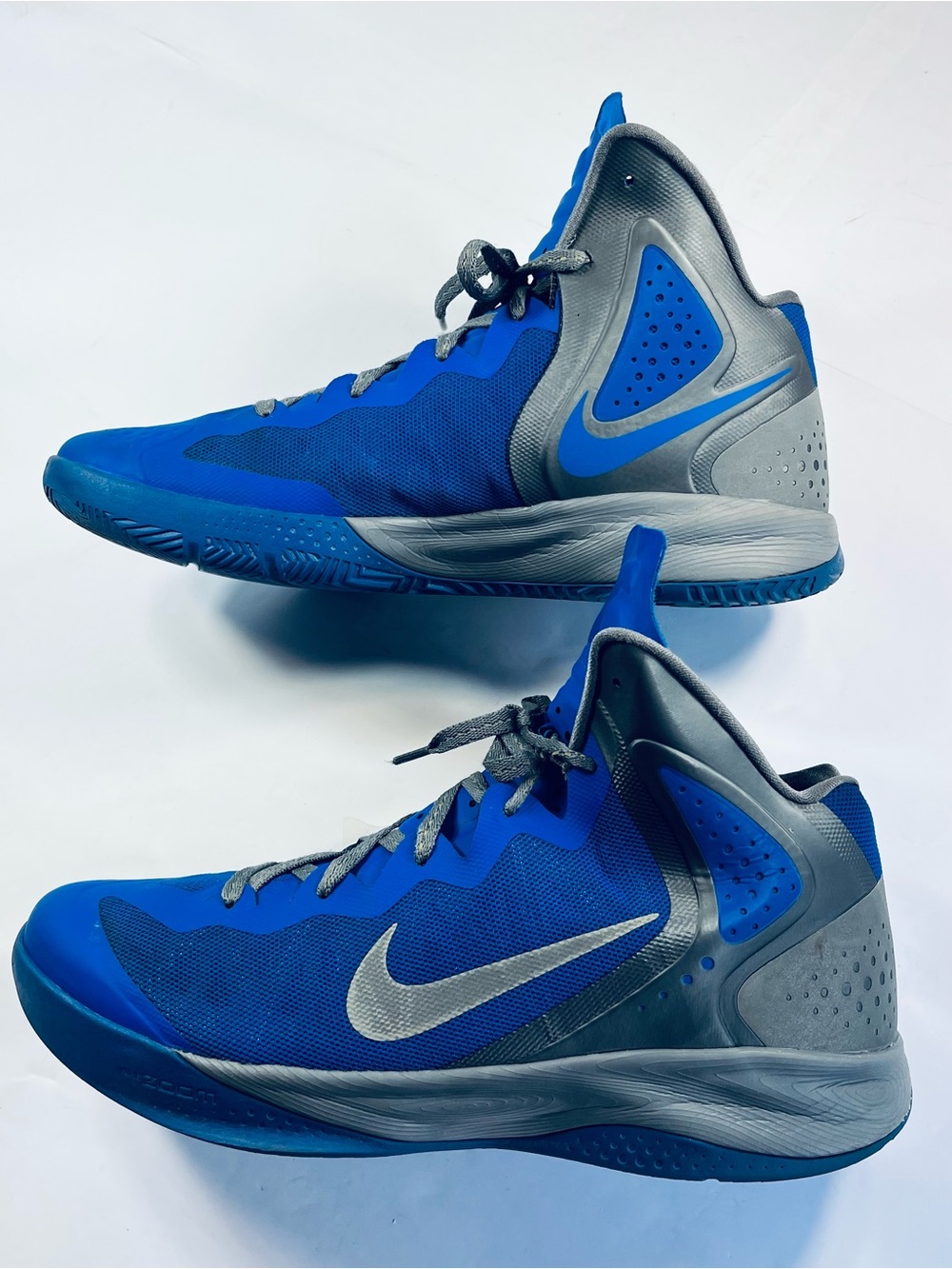 Nike Zoom Hyper Enforcer #487655-400 Basketball Shoes Men’s:13 Blue Silver Gray
